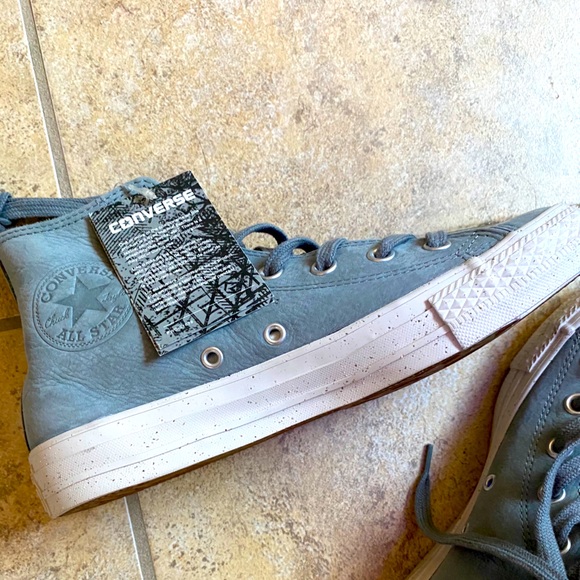 blue suede converse high tops